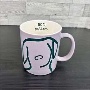 Room Essentials Dog Person Mug Lavender Minimalist Line Art Coffee Dog Lover
